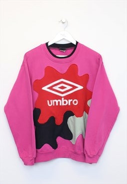 Vintage Umbro reworked sweatshirt in pink. Best fits M