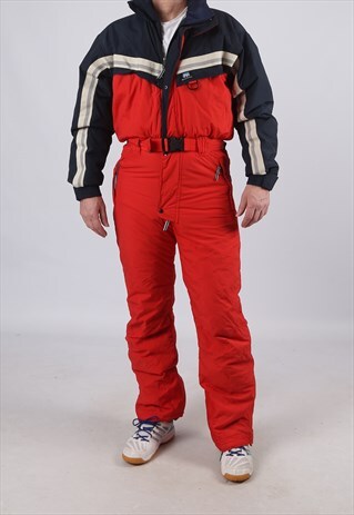 VINTAGE QUECHUA FULL SKI SUIT SNOW SPORTS M 38" (JCL)