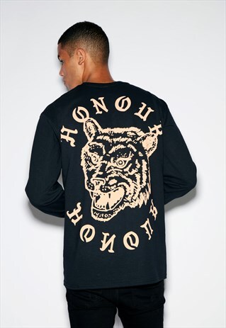 WOLF BLACK LONG SLEEVE
