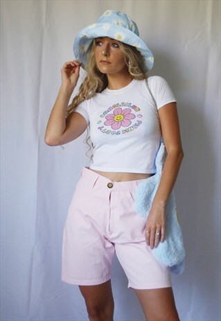 PINK DENIM SHORTS