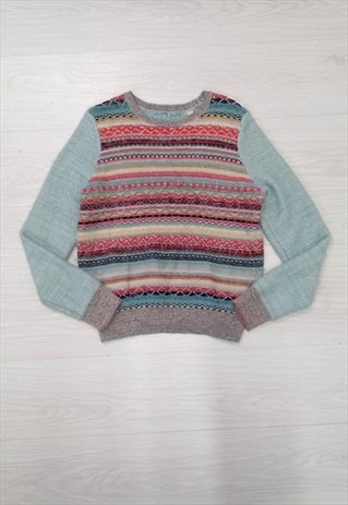 00s Knitted & Knotted Jumper Blue Multi