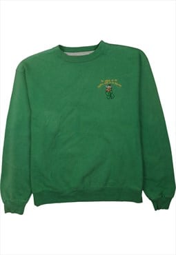 Vintage 90's Champion Sweatshirt Lightweight Crew Neck Green