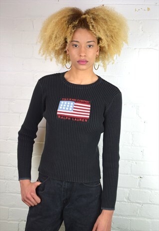 VINTAGE 90'S RALPH LAUREN KNITTED JUMPER