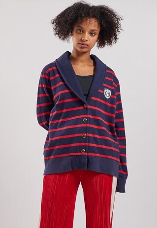 VINTAGE TOMMY HILFIGER BUTTON UP SWEATSHIRT