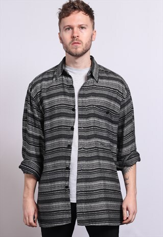 VINTAGE AZTEC PATTERNED SHIRT