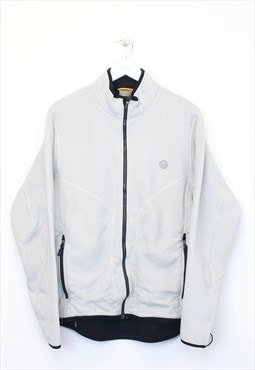 Vintage Timberland fleece in white. Best fits L