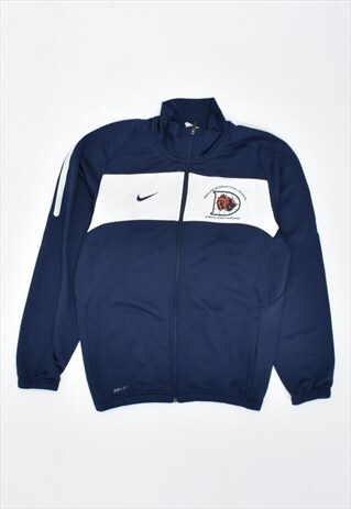 VINTAGE 90'S NIKE TRACKSUIT TOP JACKET NAVY BLUE