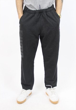 VINTAGE PUMA BLACK TRACKSUIT BOTTOMS