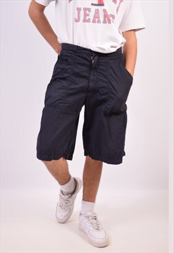 Vintage Moncler Cargo Shorts Navy Blue