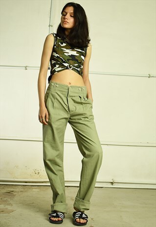 90'S RETRO HIGHWAISTED FESTIVAL CARGO TROUSERS