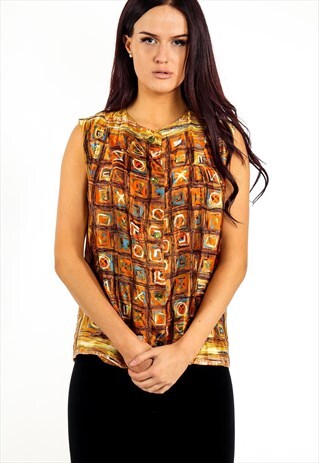 VINTAGE PATTERNED BLOUSE ACBL47