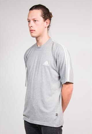 RETRO 90'S ADIDAS GREY CLASSIC T-SHIRT