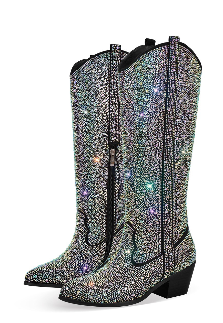 Sequin 2024 cowboy boots