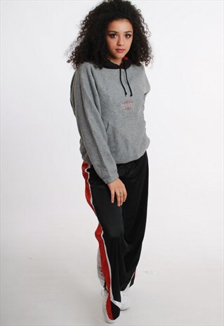 90S ADIDAS SMALL EMBROIDERED SPELL OUT FLEECE SWEATSHIRT