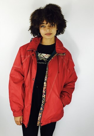 VINTAGE 80S SATIN PUFFER COAT