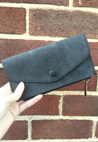 WOMENS BROWN FAUX LEATHER PURSE COIN BAG