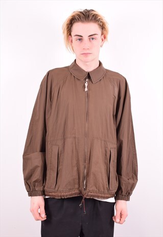 MISSONI MENS VINTAGE JACKET XL BROWN 90'S