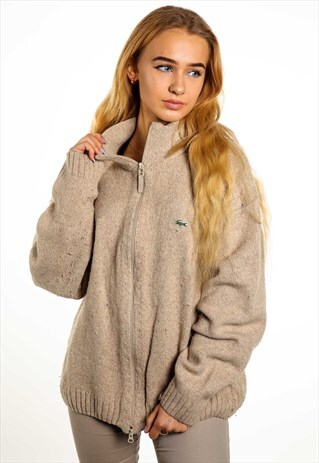 VINTAGE LACOSTE ZIP UP JUMPER K133