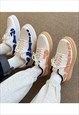 BONE PATCH SNEAKERS SKELETON TRAINERS IN BLACK WHITE