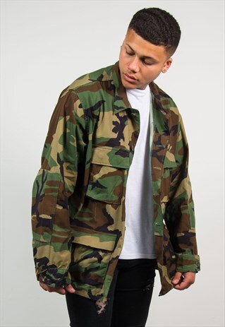 VINTAGE CAMOUFLAGE ARMY JACKET CAMO