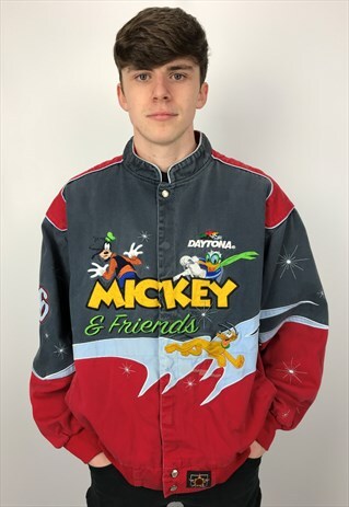 90S DISNEY X DAYTONA EMBROIDERED RACING JACKET