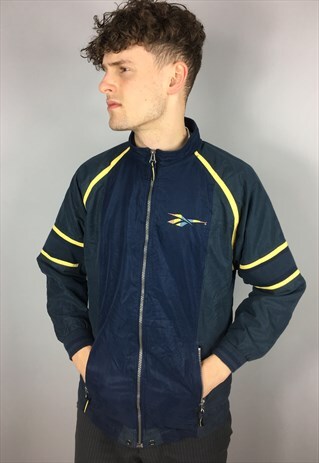 VINTAGE REEBOK JACKET WITH BIG LOGO ON BACK