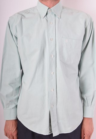 VINTAGE HUGO BOSS REGULAR FIT OXFORD SHIRT SIZE M (724)