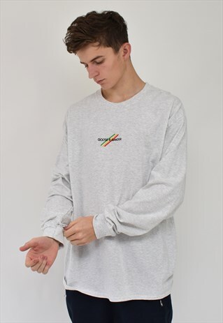 G&G UNISEX ASH MULTI LINES L/S CUFFED TEE