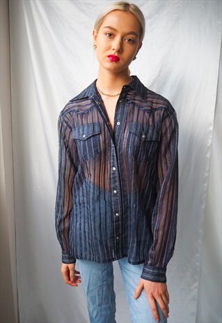VINTAGE REVIVAL 1980'S LAURA BIAGIOTTI STRIPE SHIRT