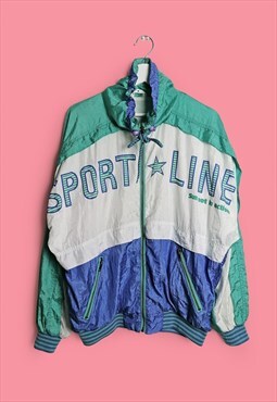 Vintage 80's 90's SPORTLINE Retro Jacket Windbreaker