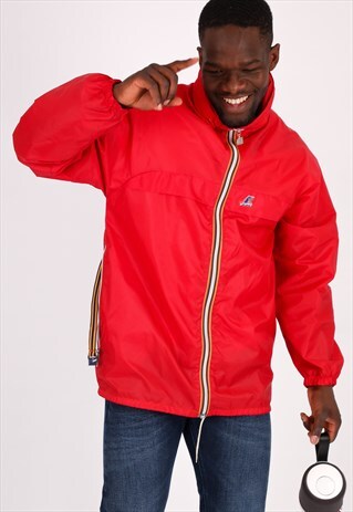VINTAGE K-WAY WINDBREAKER JACKET NJ831