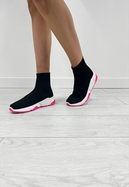 Fuchsia Runner Sock Trainer