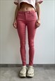 BURBERRY BRIT PINK SKINNY DENIM PANTS JEANS