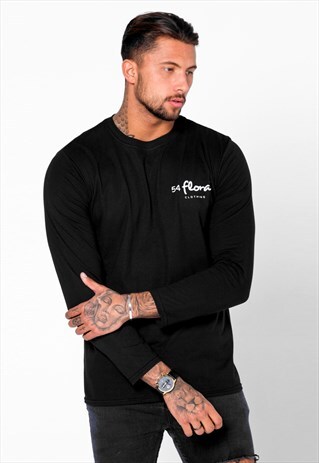 CORE GRAPHIC LONG SLEEVED T-SHIRT - BLACK