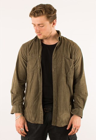 VINTAGE BROWN CORDUROY SHIRT