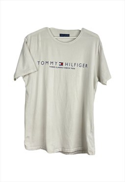 Vintage Tommy Hilfiger T-Shirt in White M