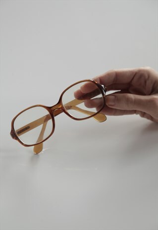 VINTAGE EYEWEAR, BROWN FRAME, CLEAR LENSES RX-ABLE FRAME
