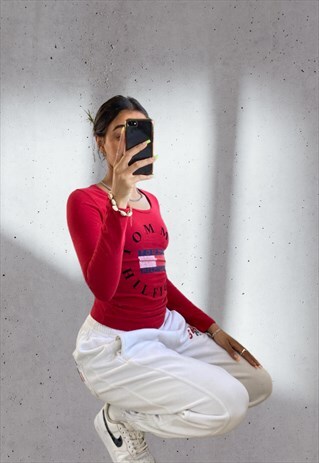 VINTAGE 90S TOMMY HILFIGER FLAG T-SHIRT