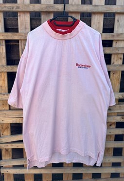 Vintage Budweiser pink graphic T-shirt XL 