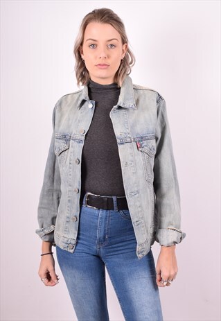 LEVI'S WOMENS VINTAGE DENIM JACKET MEDIUM BLUE 90S