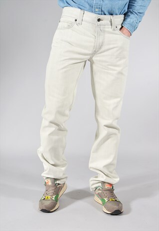 VINTAGE LEVI'S 511 WHITE SLIM FIT JEANS