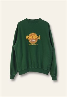 Vintage  Sweatshirt Hard rock cafe in Green M