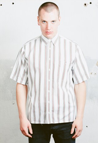 VINTAGE STRIPE PATTERN SHIRT