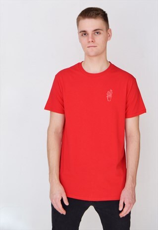 RED CACTUS (WHITE) T-SHIRT