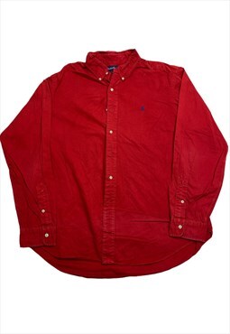 Men polo ralph lauren shirt red size 2XL