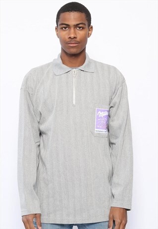 VINTAGE MILKA 1/4 ZIP SWEASTHIRT GREY