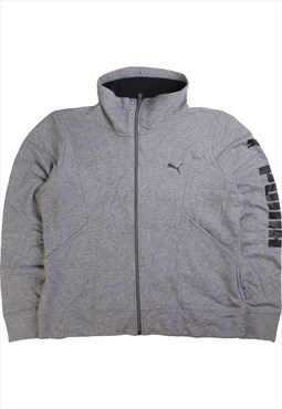 Vintage  Puma Sweatshirt Full Zip Up Grey XLarge