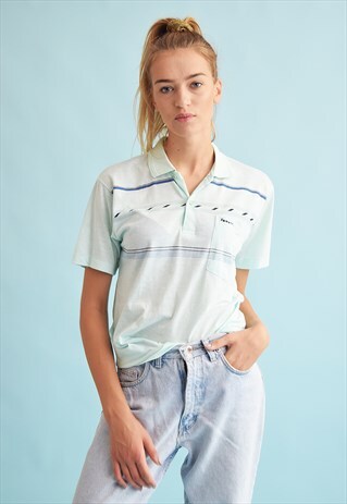 80'S RETRO PASTEL ATHLEISURE TOP T-SHIRT TEE