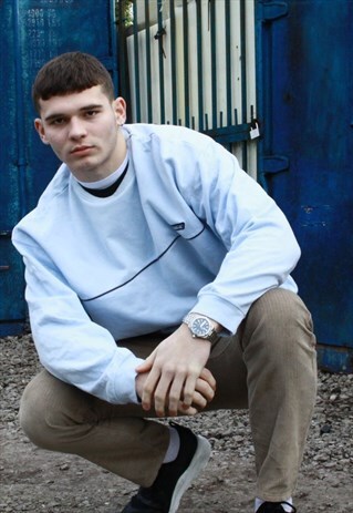 VINTAGE BABY BLUE REEBOK SWEATSHIRT
