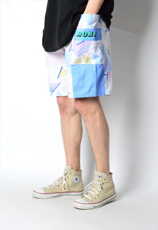 VINTAGE 80S COLOURFUL PASTEL SUMMER SHORTS